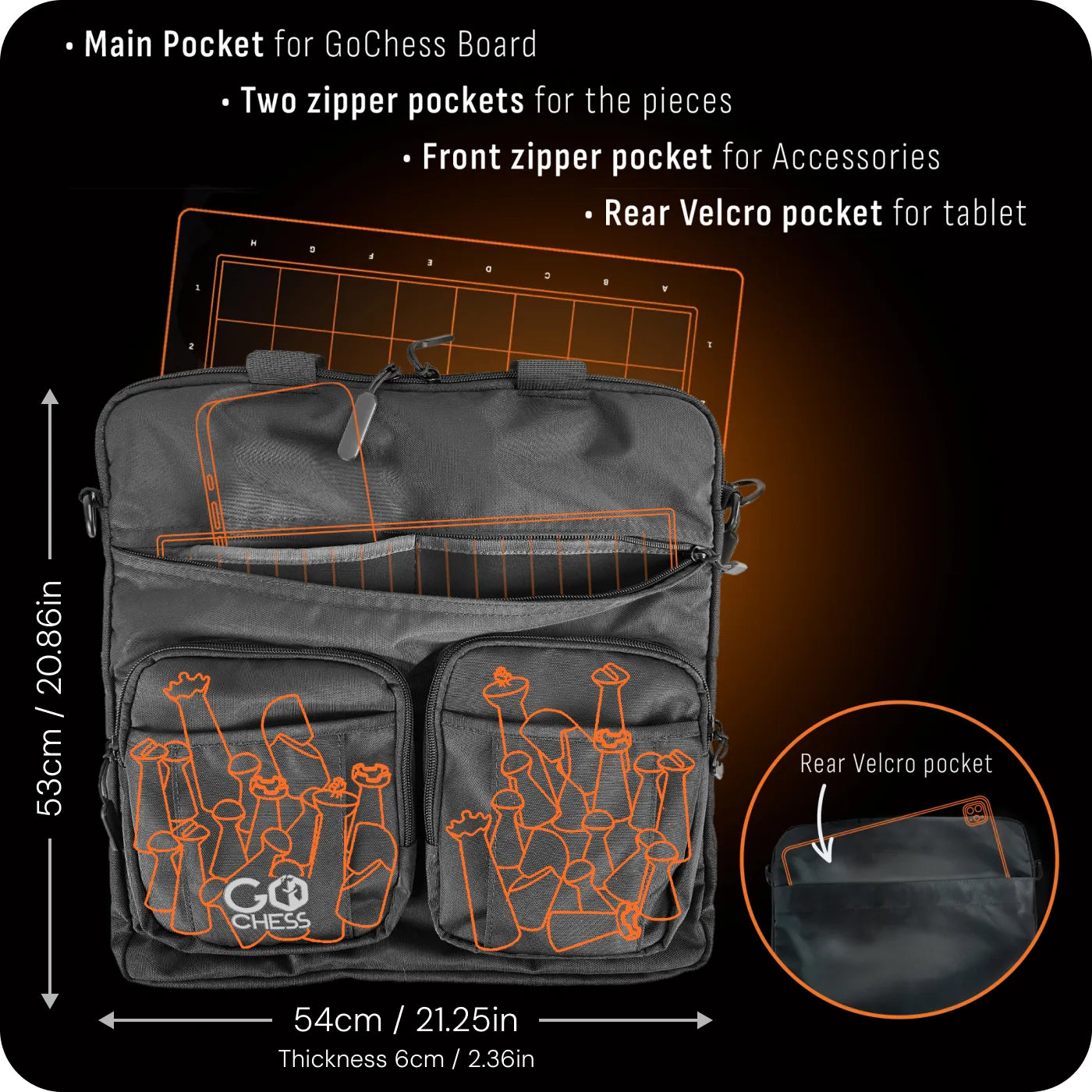 Deluxe GoChess Lite / XR Storing Bag – Premium Protective Travel Case