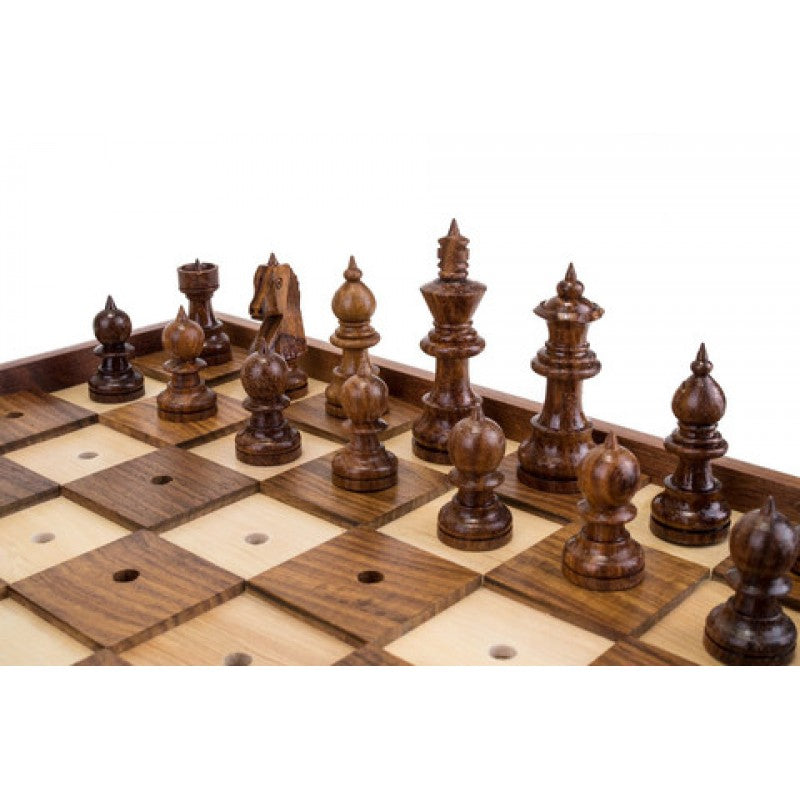 Blind Chess Set 13" – Braille Staunton Design