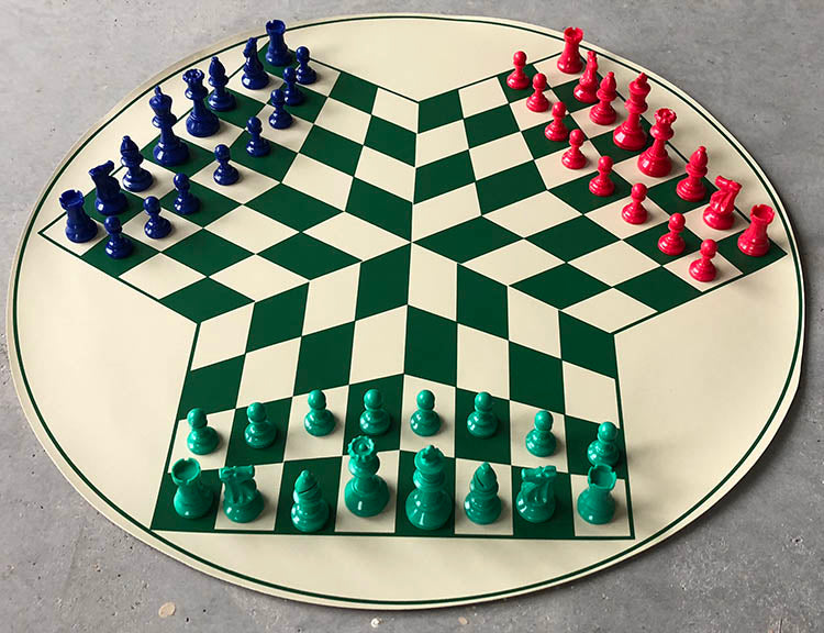 Three Players Chess Set (3C02)