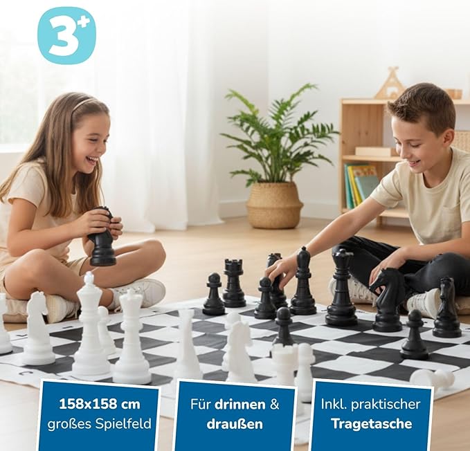 Alldoro 60010 XXL 4‑in‑A‑Row — Giant 4-in-a-Row Strategy Game with Grid Wall and 42 Tokens