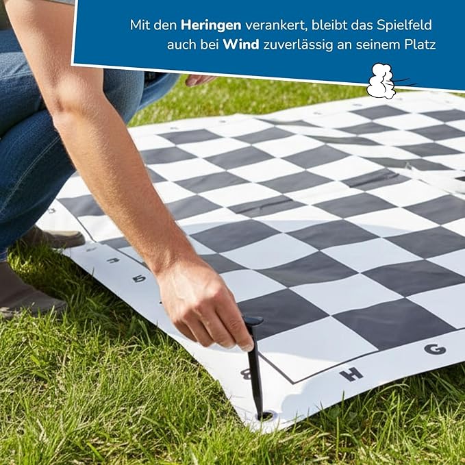 Alldoro 60010 XXL 4‑in‑A‑Row — Giant 4-in-a-Row Strategy Game with Grid Wall and 42 Tokens