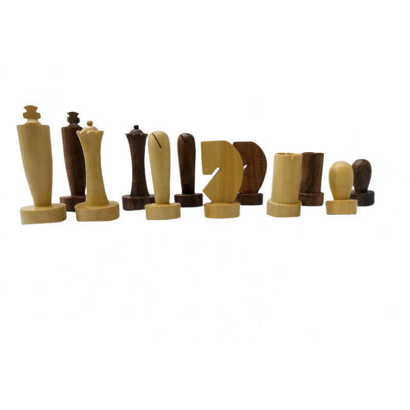 Berliner Chess Set 3.9" – Acacia Pieces with 16" Sheesham/Maple Board