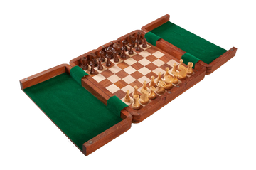 Ultimate Wooden Travel Chess Set 12″ – Magnetic Folding Board