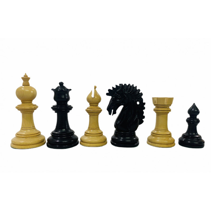 Camelot Chess Set 3.25" – Ebony Pieces with 19" Board & Storage Box