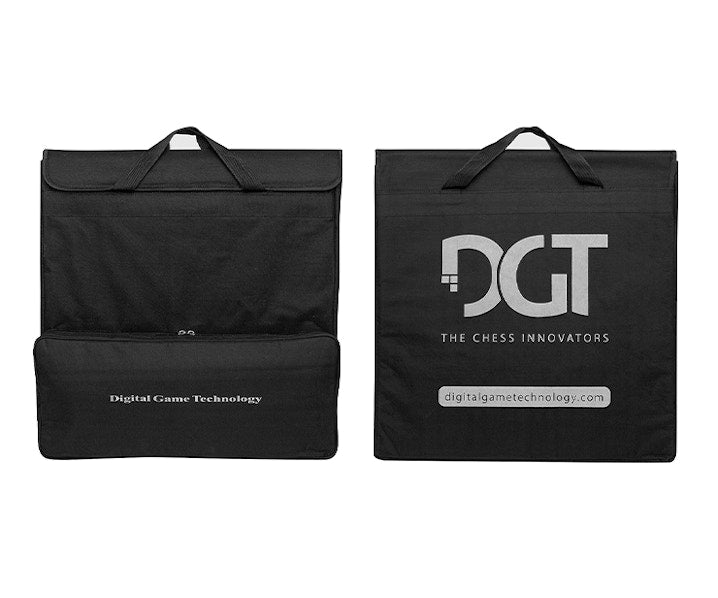 DGT Carrying Bag Black – Premium Travel Bag for Chess Board, Pieces & Clock