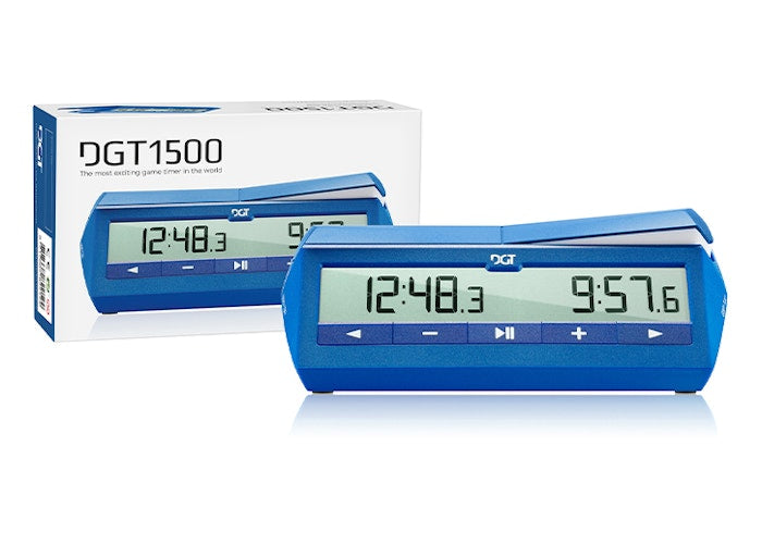 DGT1500 Digital Chess Clock – Precision Blitz & Rapid Timer (Blue)