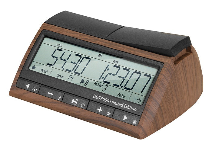 DGT3000 Limited Edition FIDE-Approved Chess Clock – Wooden Style Championship Timer