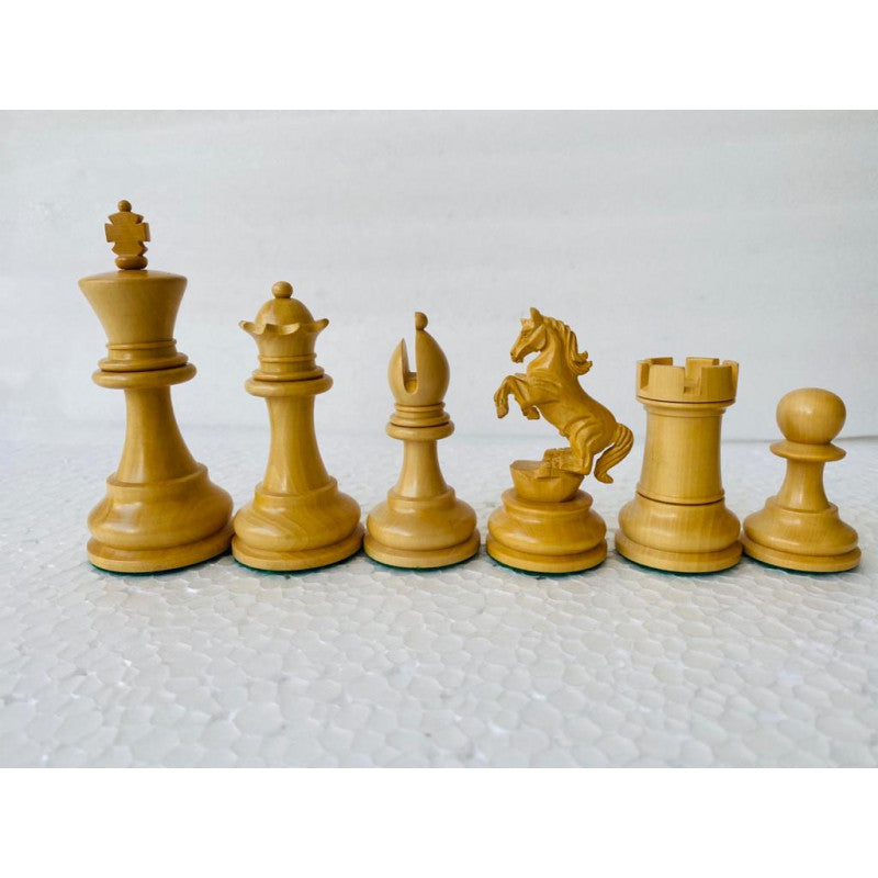 Alexander Knight Chess Pieces 4.5" – Ebony & Boxwood Luxury Staunton Set