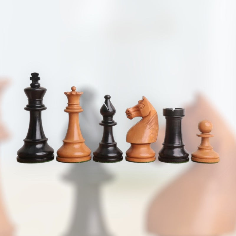 1920's German Staunton Chess Pieces 4" – Antique Boxwood Chess Set