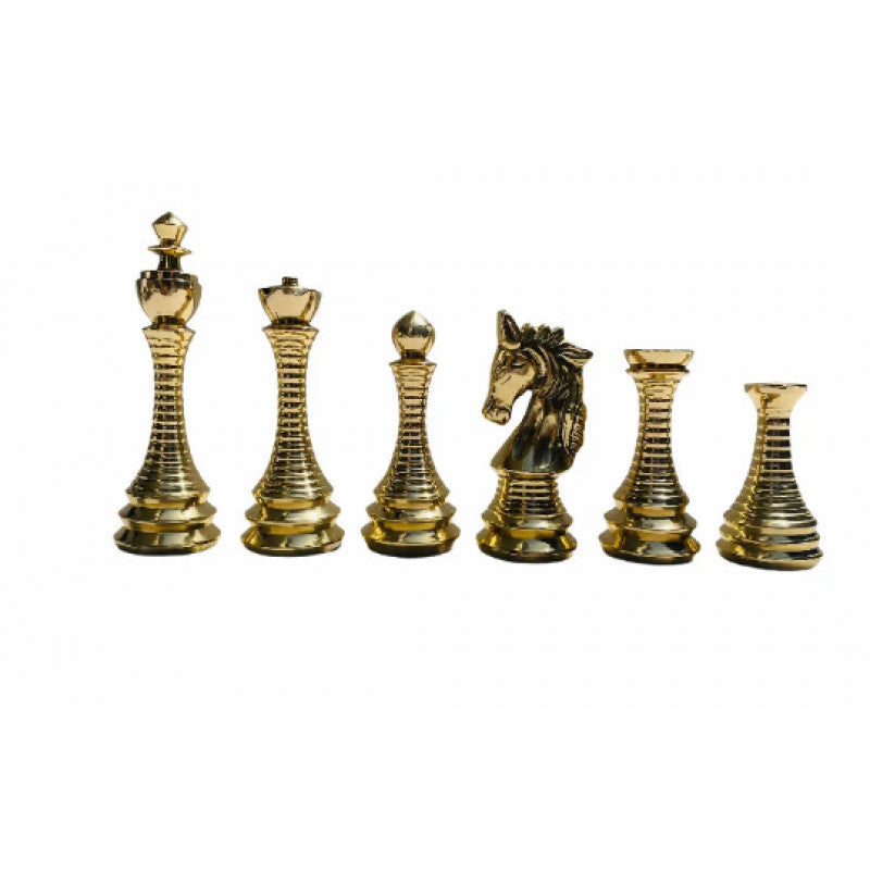 New Brass Chess Pieces – 4″ Solid Brass Handmade Set