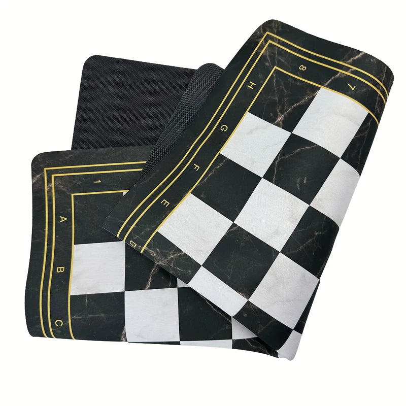 52cm Large Roll-Up Chess Board Marble Style