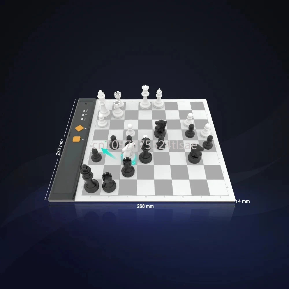 Ultimate Portable Travel Electronic Chessboard ((Grey))