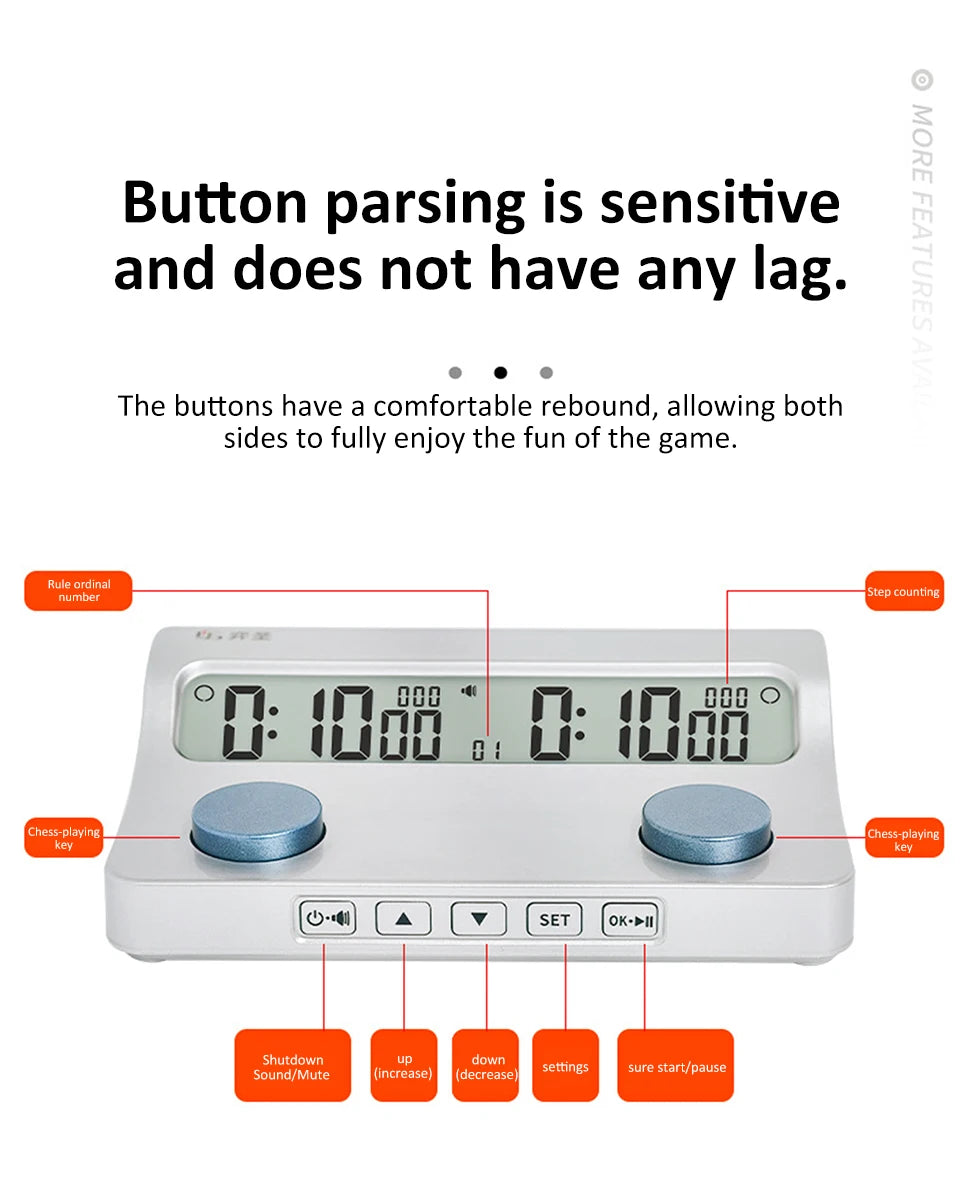Multipurpose Professional Chess Clock Digital Chess Timer