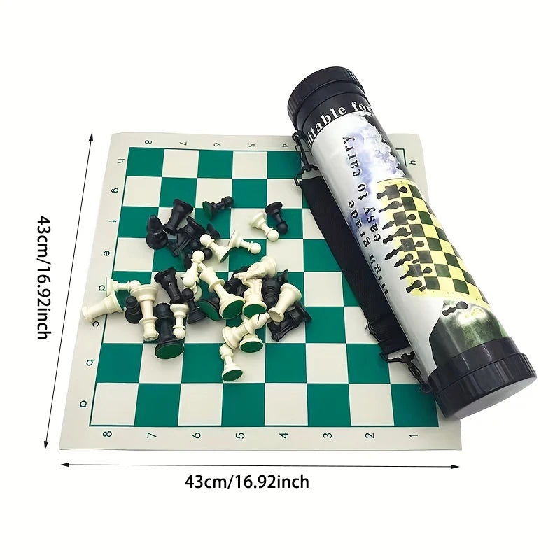 Outdoor Portable Barrel Folding Chess Set