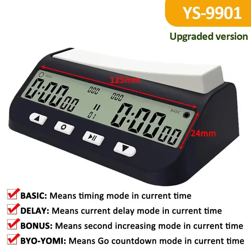 Professional Digital Chess Clock YS9901 / YS902