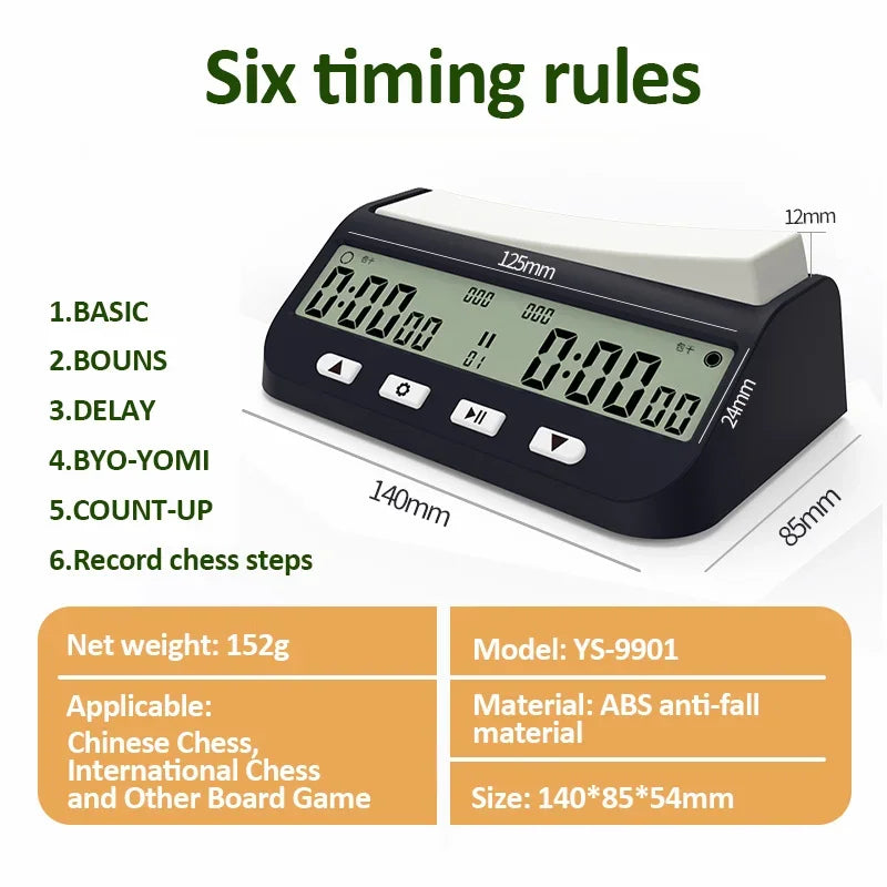 Professional Digital Chess Clock YS9901 / YS902