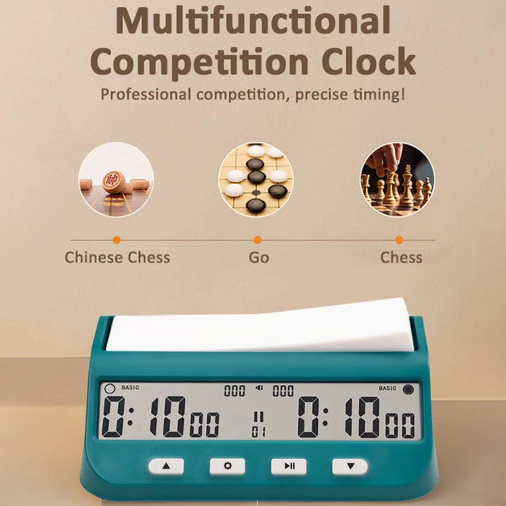 Professional Board Game Timer Count Up Down Competition Hour Meter