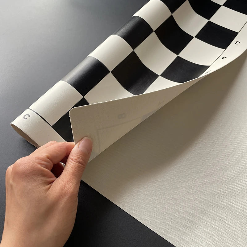 New 50cm Checkerboard Chess black and white Portable rollable