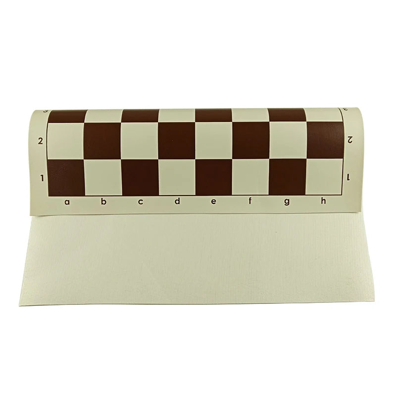 High Quality Portable Rolled PVC Leather Soft Chessboard 43*43cm