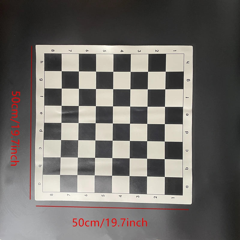 Portable PU Roll-Up Chess Board 34cm / 50cm