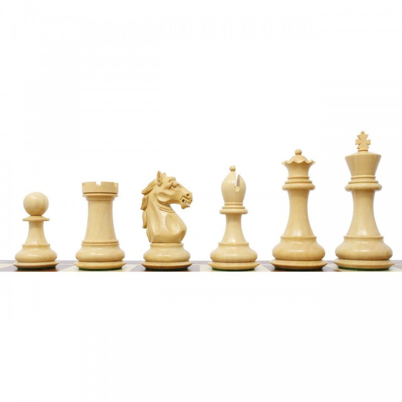 Alban Staunton 4" Chess Pieces – Stained & Natural Boxwood