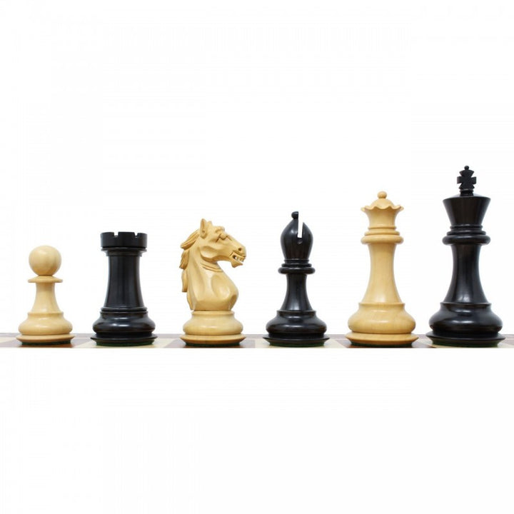 Alban Staunton 4" Chess Pieces – Stained & Natural Boxwood