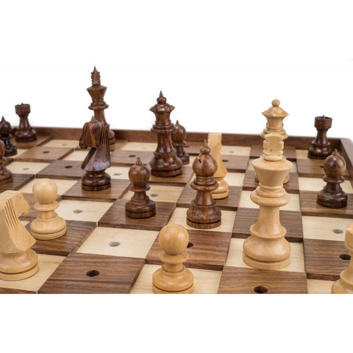 Blind Chess Set 13" – Braille Staunton Design