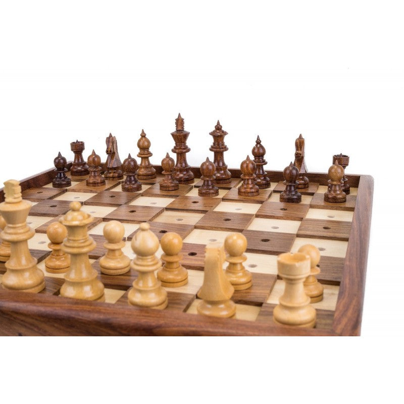 Blind Chess Set 13" – Braille Staunton Design