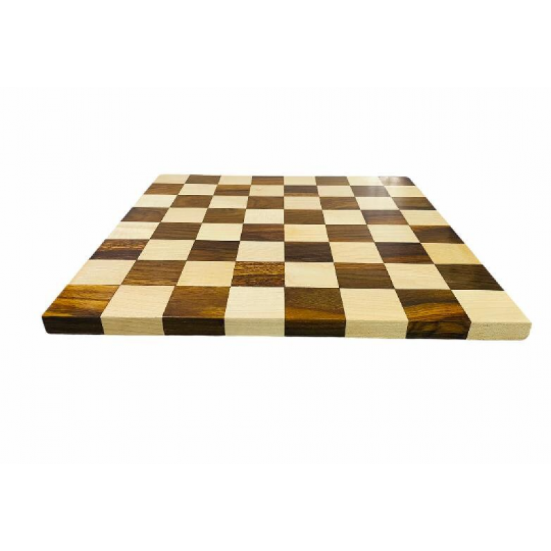 Minimalist Hermann Ohme Chess Set 3.6" – Ebonised Pieces & Borderless Board