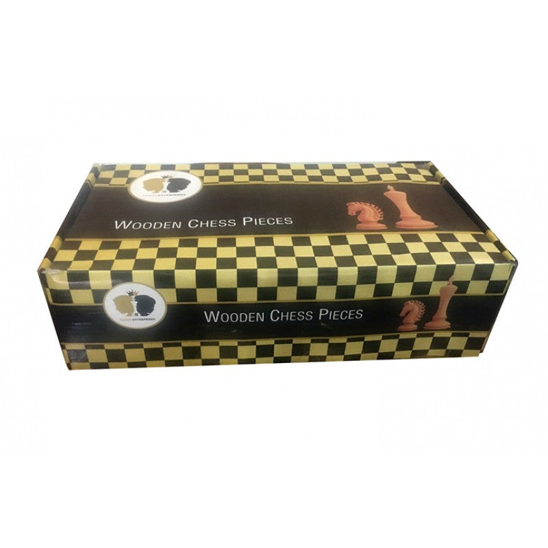 Adventurer Rosewood Chess Pieces 3.75" – Staunton Design with Extra Queens