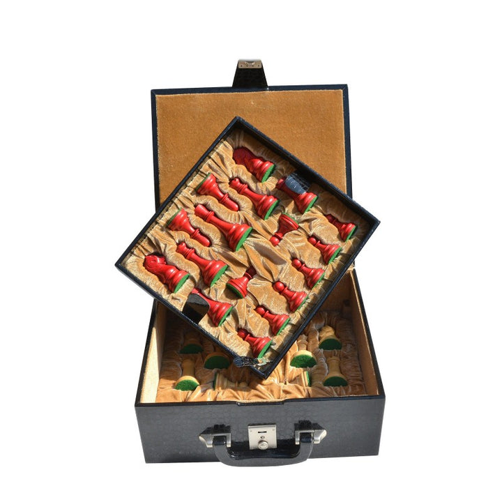 Wooden Magnetic Chess Piece Case – Premium Storage Box for Standard Sets