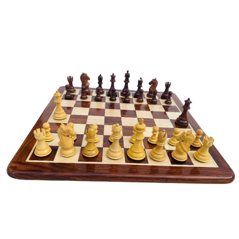 King's Bridal Chess Set 3.75" – Sheesham Board & Storage Box