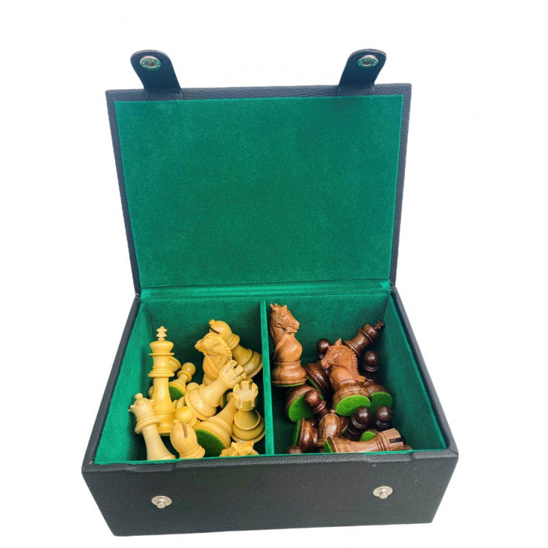 King's Bridal Chess Set 3.75" – Sheesham Board & Storage Box