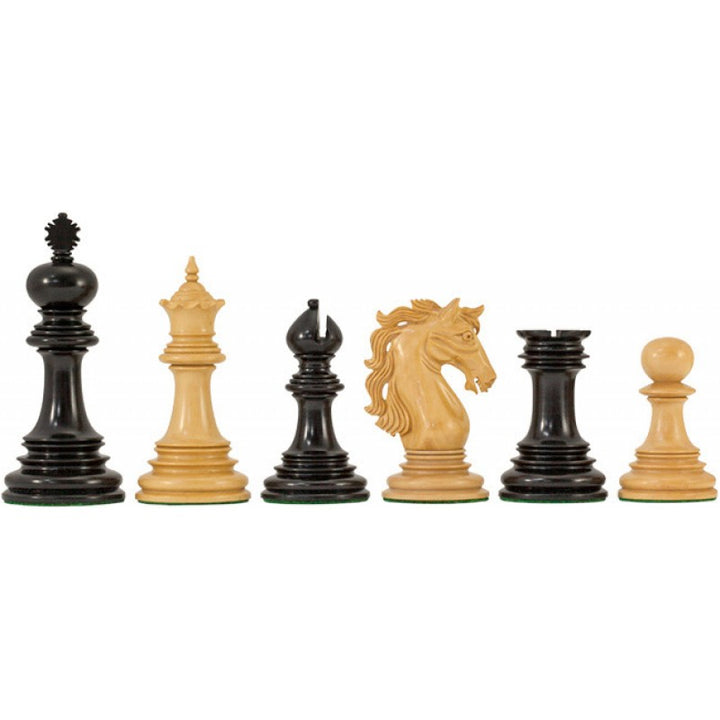 Andaulson Ebony Chess Pieces 4.5" – Luxury Staunton Set with Extra Queens