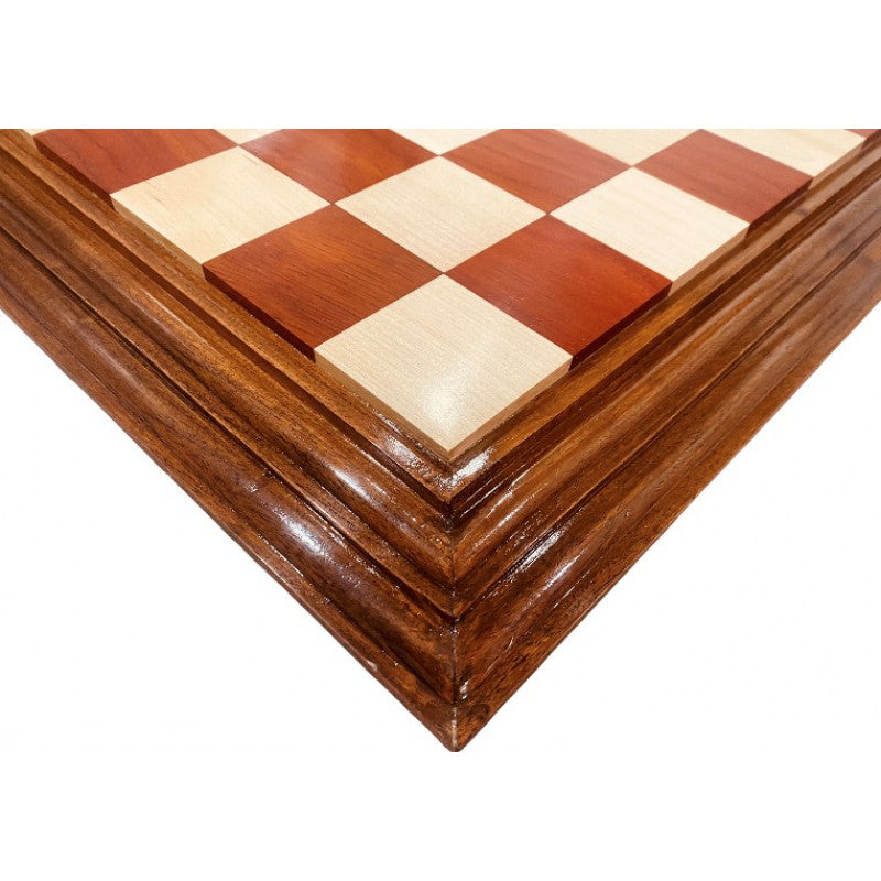21" Centurian Redwood & Maple Chess Board | Luxury Handmade