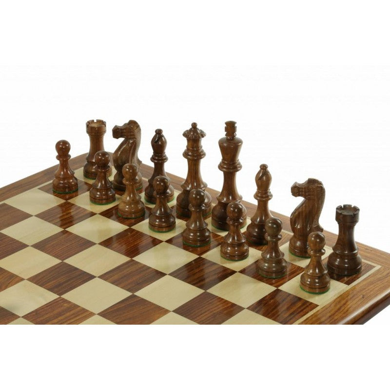 Jumbo Classic Chess Set 6" – Large Sheesham & Boxwood Pieces