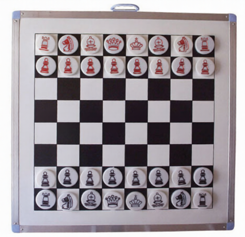 Magnetisches Schach-Demobrett DD03 (Großer Aluminiumrahmen)
