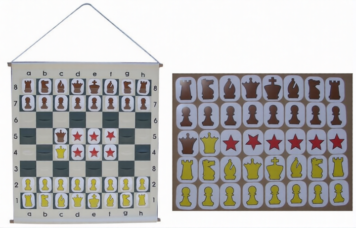 27" Slotted Pouch Chess Demo Board (DD05)