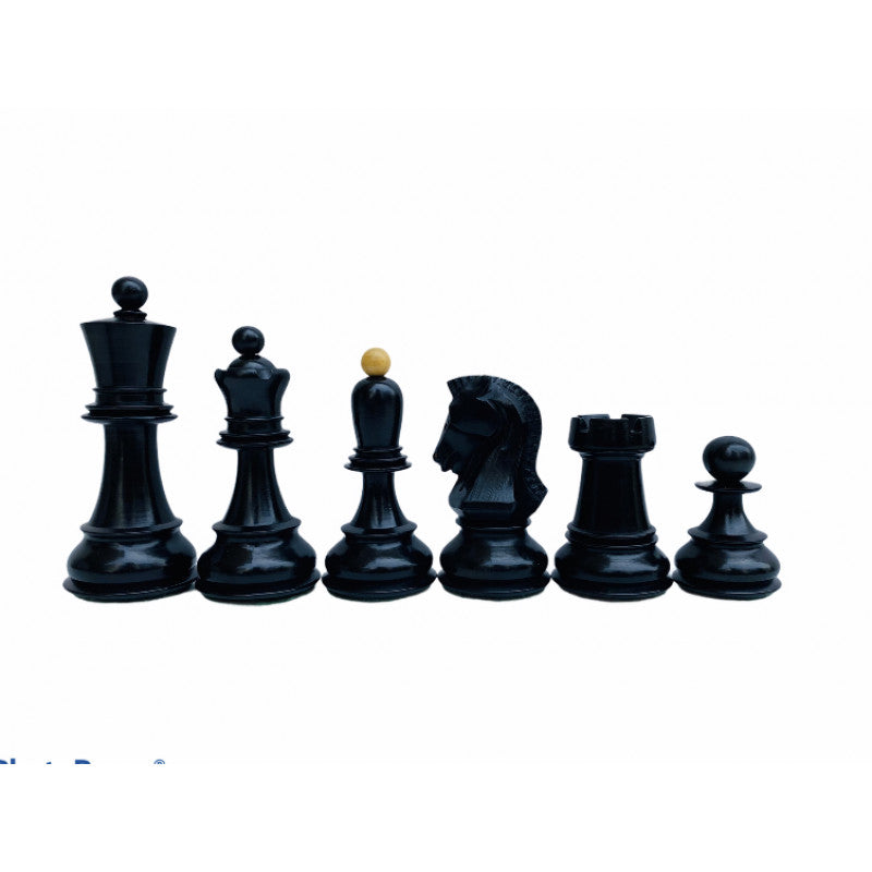 1950 Dubrovnik Fischer Chess Set 3.7" – Ebonized & Boxwood