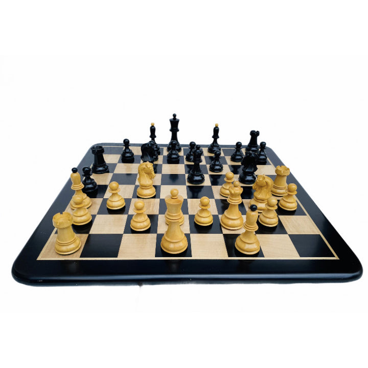 1950 Dubrovnik Fischer Chess Set 3.7" – Ebonized & Boxwood