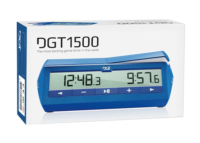 DGT1500 Digital Chess Clock – Precision Blitz & Rapid Timer (Blue)