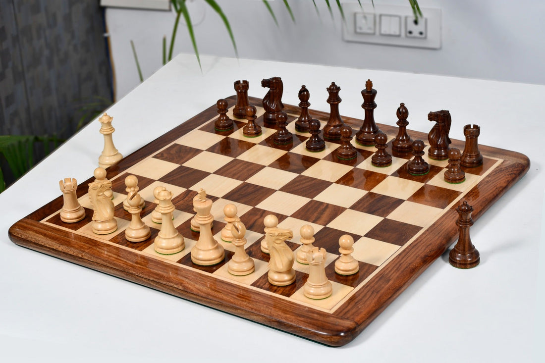 French Staunton Chess Pieces 3.75″ – Sheesham Wood Set