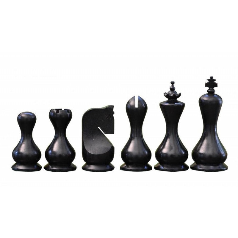 Hourglass Modern Chess Pieces – 3.75″ King Weighted Boxwood Set