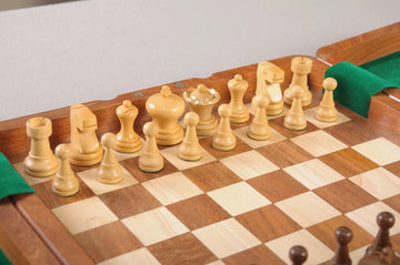 Ultimate Wooden Travel Chess Set 12″ – Magnetic Folding Board