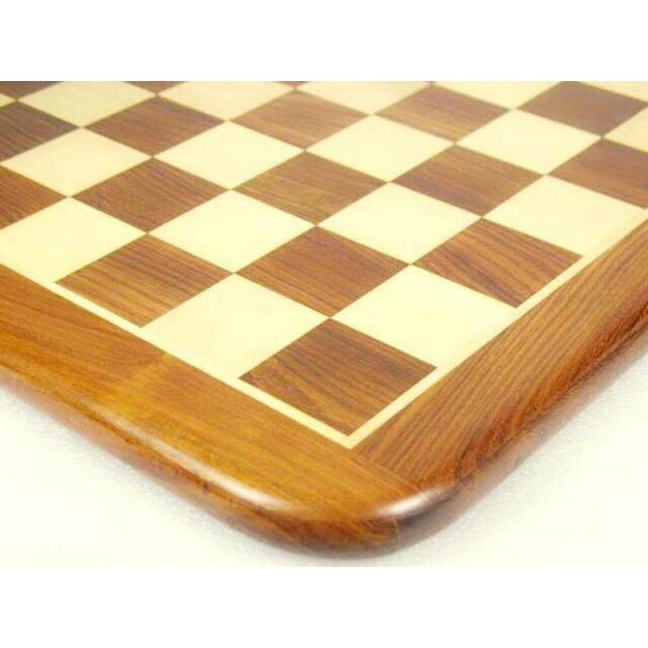 19" Sheesham Golden Brown Wooden Chess Board | Luxury Handmade