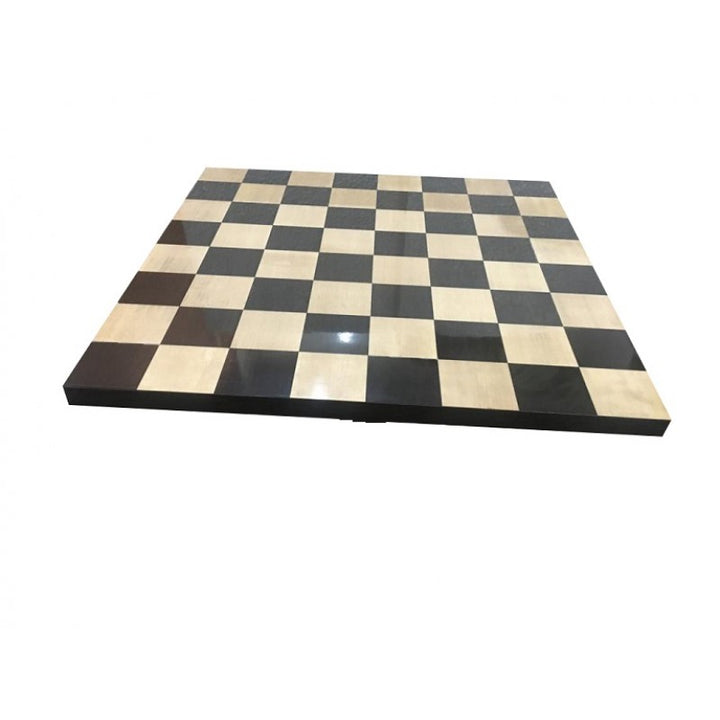19" Sleek Ebony & Maple Wood Chess Board