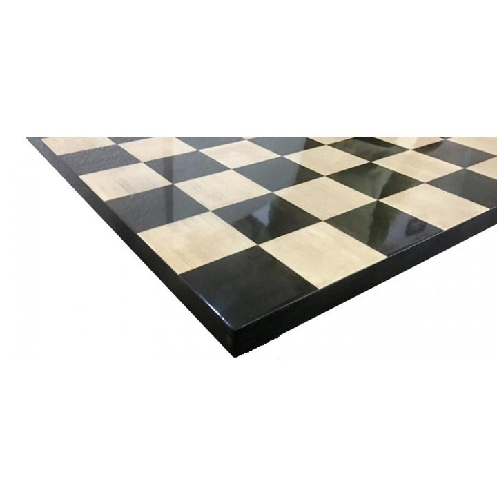 19" Sleek Ebony & Maple Wood Chess Board