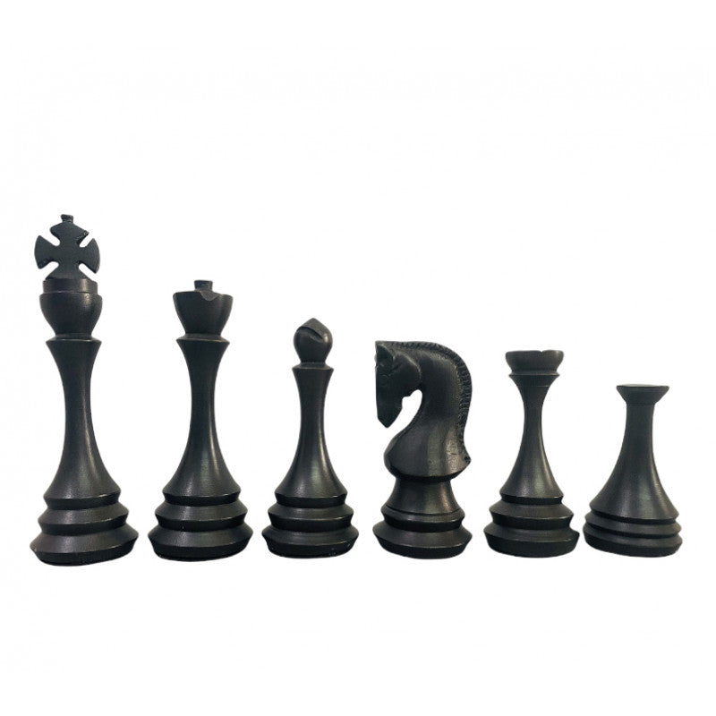 Zagreb Russian Luxury Metal Chess Pieces 4.3" – Brass & Antique Chess Set